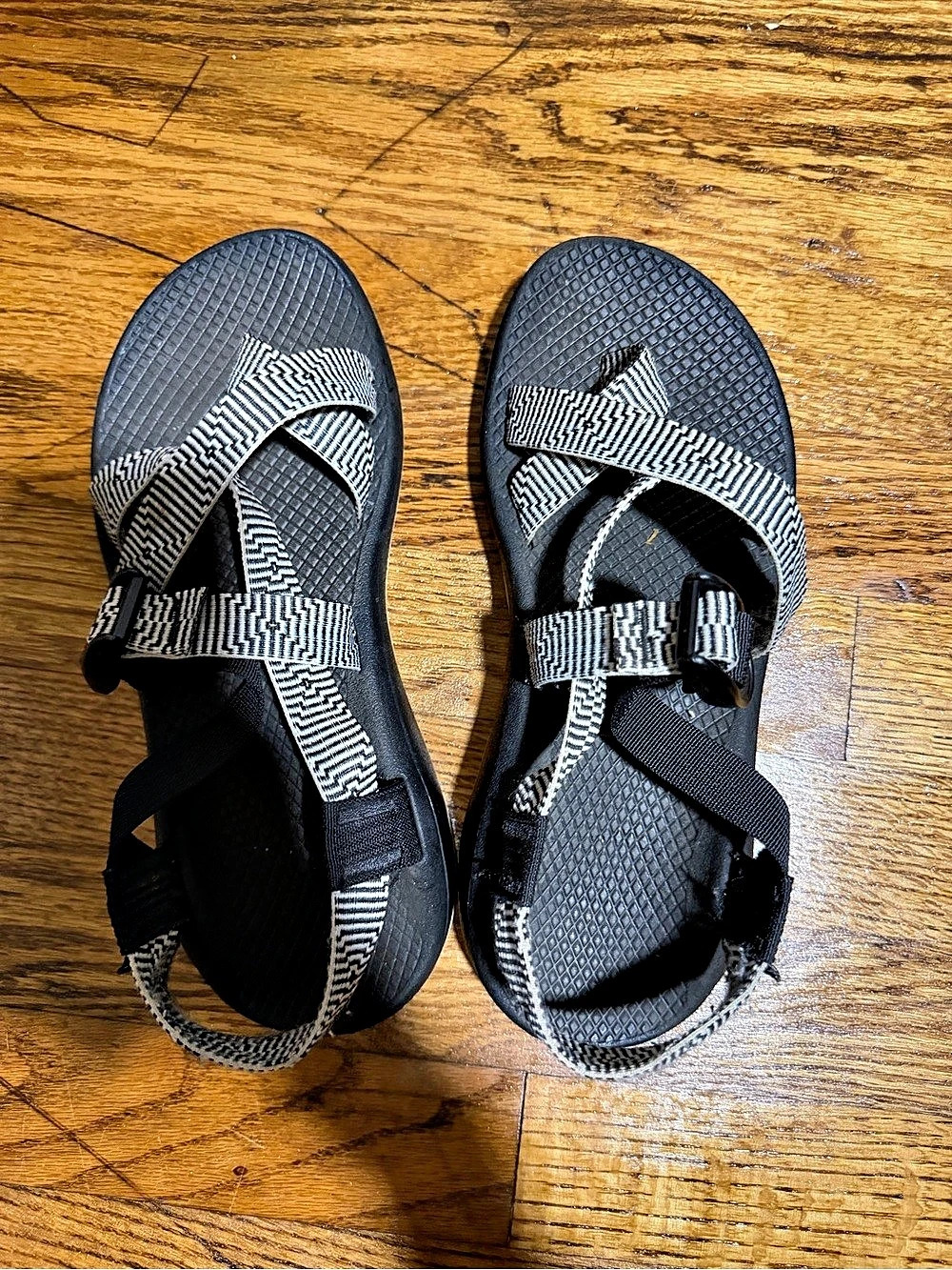 Chaco Women's Black & White Sandals US 8